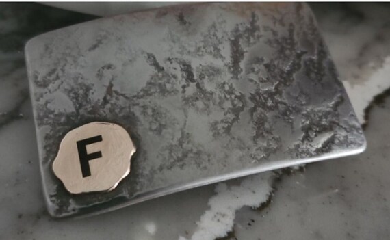 Graduation Gift "Your Initials" Father's Day Gift Your Monogram Buckle & Belt Hypoallergenic Unisex Buckle 1-1/2" Leather Belt w/Gift Bag