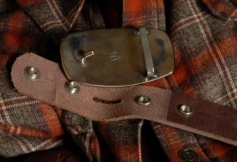 Silver Belt Buckle City Slicker Hand Forged Buckle Unisex | Etsy