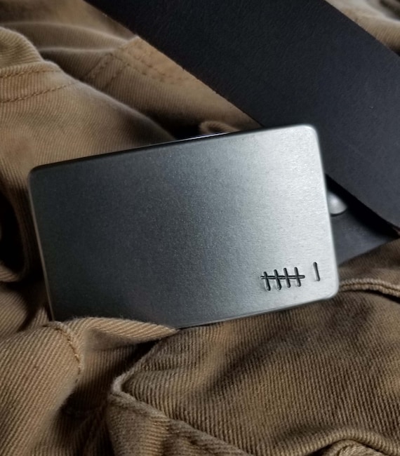 Anniversary Gift, Belt & Buckle Set For Jeans, Customize for Any Anniversary, Personalized, Tally Buckle with Quality Leather Snap Belt