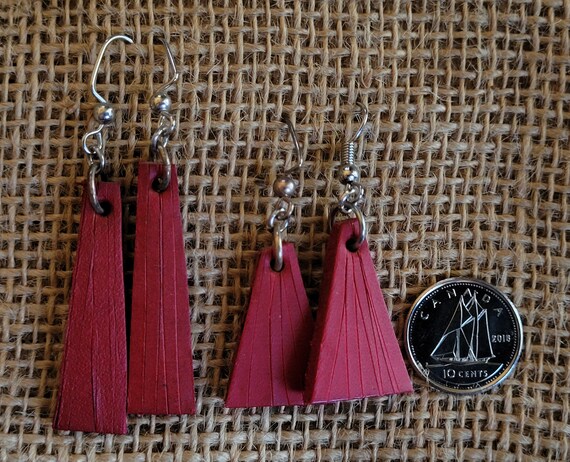 Leather Football Earrings - the olde farmstead