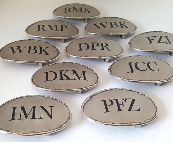 Groom & Groomsmen Gift ~ Men's Bronze or Silver Oval Jean Belt and Buckle Set ~ Personalized Accessories ~ ~ 1.5" Quality Leather Snap Belt