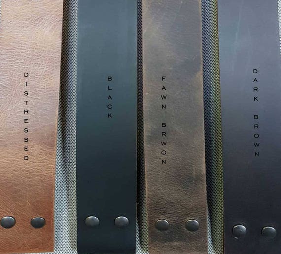 Belt & Buckle, 2" INCH Leather for Jeans or Workwear, INTERCHANGEABLE Belt w/ Snaps, Custom Belt, Two Inch Leather Belt with Simple Buckle