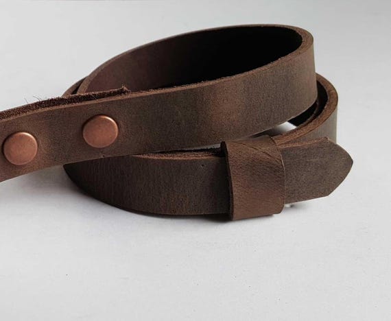 Ladies Narrow Belt  7/8" INTERCHANGEABLE Belt Canadian Made Unisex Gift Belt has Snaps Gift for Her Narrow Dress Belt Skinny Belt