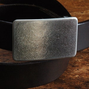Unisex Belt Buckle, Silver Suit Buckle, HYPOALLERGENIC Buckle, Handcrafted Stainless Steel Accessory, Gift for Guys, Buckle Fits 1-1/4&quot; Belt