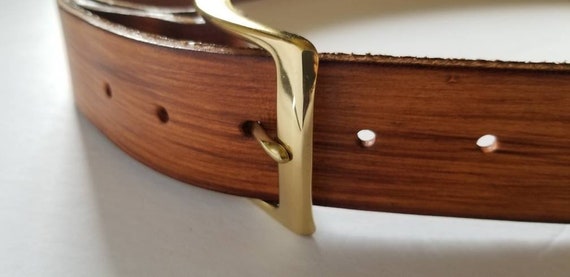 Leather Wood Grain Belt & Simple Buckle with Snaps, Hand Dyed Belt and Buckle, Work Gear, Belt for Jeans, Gifts for Guy, Wood Lover Gift
