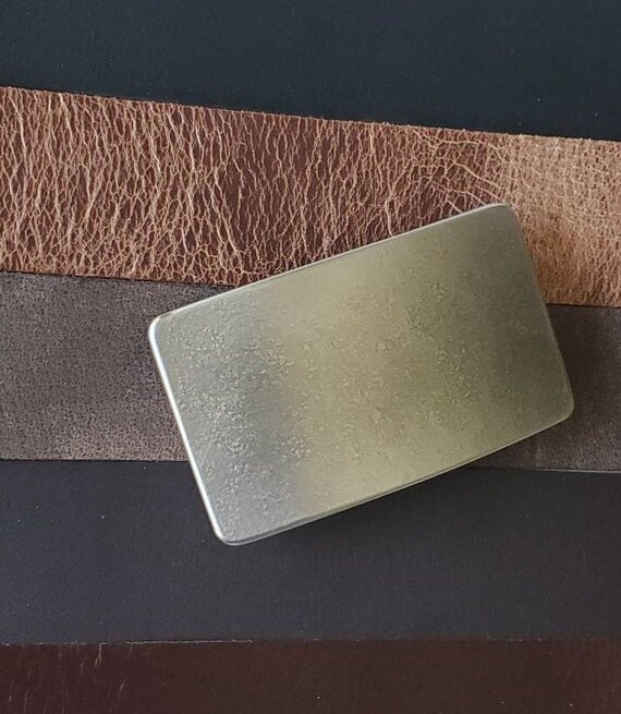Belt Buckle, Hypoallergenic, Silver Hand Forged Jean Buckle, Stainless Steel Buckle, Workwear Buckle for 1.5" Leather Belt, Gift for Him