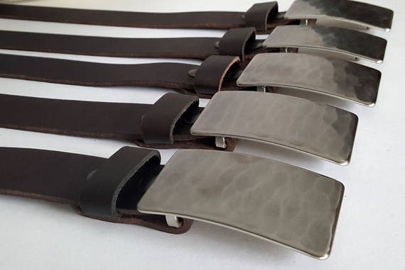 Groomsmen Gift ~ Wedding Belt & Buckle Set ~ Groom Gift ~ Groomsmen Gift ~ Wedding Keepsake ~ Hand Forged Silver Buckle w/ Leather Snap Belt