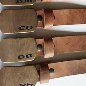 Belt & Buckle Set Personalized Monogrammed for Weddings Jeans Casual Pant Customized Gift Rustic Weddings Personalized Accessories