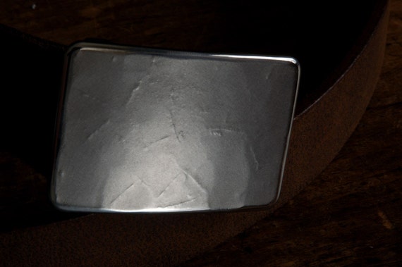 Jack Frost Silver Suit Belt Buckle - Hypoallergenic Stainless Steel - Classic Men's Buckle - Accessories - Signed Original Fits 1-1/4" Belt