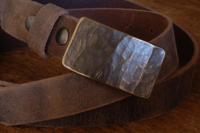 Boucle de ceinture forgée à la main Grain de bois Fabriqué au Canada Amateurs de bois en acier inoxydable Accessoires d'équipement de travail unisexe pour jeans s'adapte à une ceinture de 1-1/2 image 5