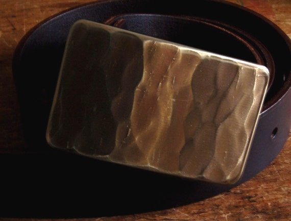 SET Authentic Canadian Woodgrain Bronze SUIT Belt Buckle Hand Forged Stainless Steel Hypo Allergenic Fits 1.25" Belt For Suits & Guy Gifts