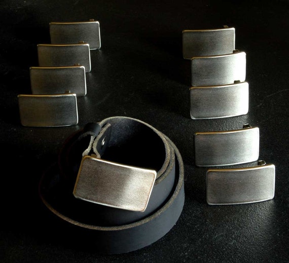 Wedding Accessories Belt Buckles Personalized Keepsakes Groom & Groomsmen's Raw Stainless Steel Belt Buckles Hand Forged Fits 1.5" Belt