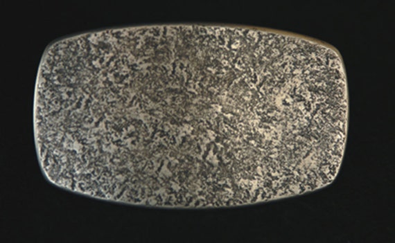 Oversized Belt Buckle Hand Forged Stainless Steel Gold or Silver Ancient Textured Hypoallergenic Belt Buckle fits 1-1/2" Belt for Blue Jeans