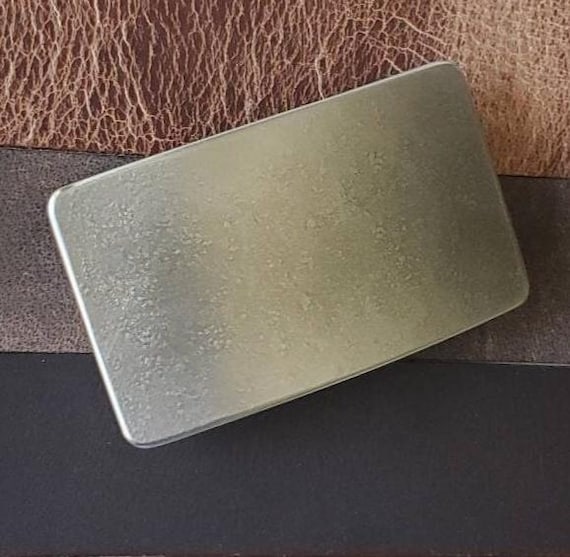 Belt Buckle, Hypoallergenic, Silver Hand Forged Jean Buckle, Stainless Steel Buckle, Workwear Buckle for 1.5" Leather Belt, Gift for Him