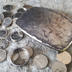 Bronze Belt Buckle Bronze Anniversary Gift Canadian Gift Blacksmith Hand Forged Belt Buckle His N Her Bronze Jean Buckle for 1.5 Belt image 3