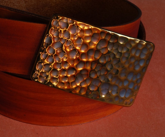Orange Snakeskin GOLF Belt Buckle Fits 1.25" Leather Snap Belt Golfing Accessories Hypoallergenic Stainless Steel Signed Pro Golf Wear
