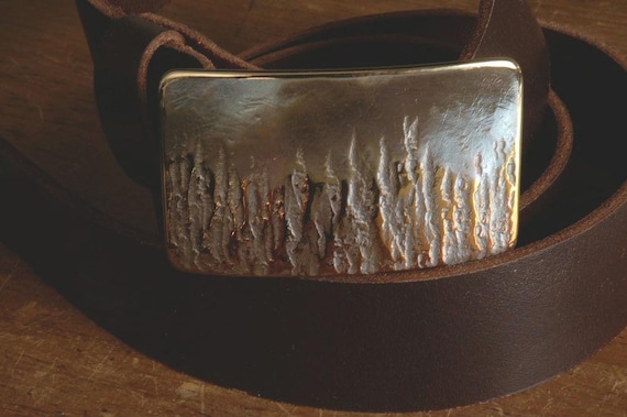 Canadian Wildfires, Fireman Gift, Belt & Buckle, Firefighter's Gift, First Responder Gift, Buckle Fits 1.5" Blue Jeans, Work Wear Accessory