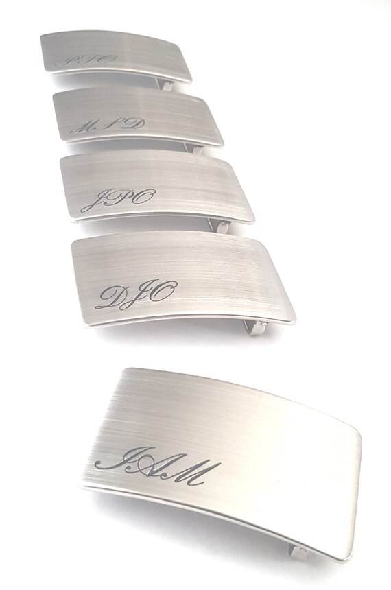 Gents Monogrammed Buckles & Belts ~ Personalized Belts and Buckles ~ Wedding Keepsake ~ Groom and Groomsmen Gift ~ Boyfriend Gift ~ Best Man
