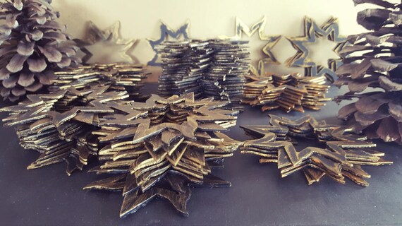 Ornament ~ Hand Painted Metal Star, Baby's 1st Christmas, Tree Ornament, Hostess Gift, Stocking Stuffer, Home Decor, Decoration, Handmade