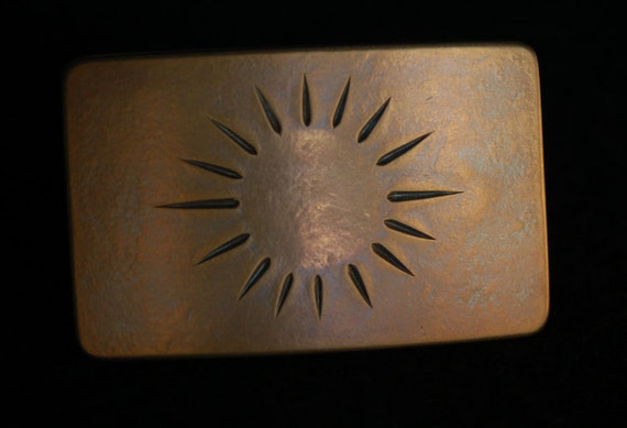 Belt Buckle, SUNSHINE, Sun Buckle, Stainless Steel Buckle, Hand Forged, HYPOALLERGENIC Belt Buckle Fits 1-1/4" Leather Belt, Unisex Gift
