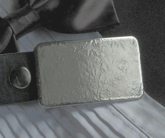 Unisex Belt Buckle, Stainless Steel Buckle, Blacksmith Textured, Classic Men's Suit Buckle, Hypoallergenic Buckle Fits 1-1/4" Belt