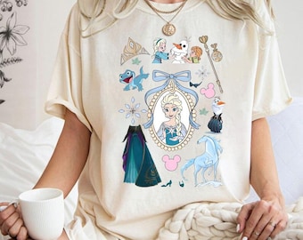 Coquette Princess Elsa Frozen Shirts, Princess Elsa Bow Shirts,Disney Girls Trip,Disney World Shirts, Disneyland Shirt,Frozen coquette shirt
