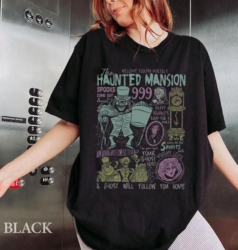 The Haunted Mansion png, Hitchhiking Ghosts Leota Halloween Tee, Disney Halloween png, Disney Family Trip png