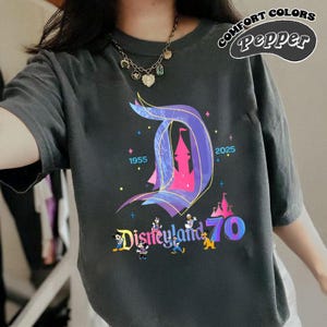 Disneyland 70th anniversary 1955-2025 shirt, 70 years of magic shirt, Disneyland family vacation 2025 shirt, Platinum celebration Tee