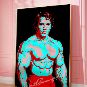 Arnold Poster, Retro Wandkunst, Digitaldruck, Trendiges Plakat, Buntes Plakat