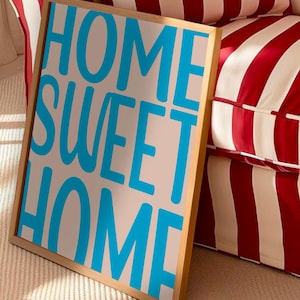 Bold 70s Typography Poster: Retro Modern Gallery Wall Art (Digital Download) ,Living Room Decor