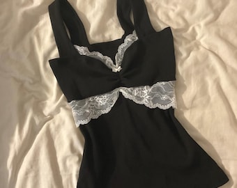 vintage coquette cami top y2k fairycore blouse