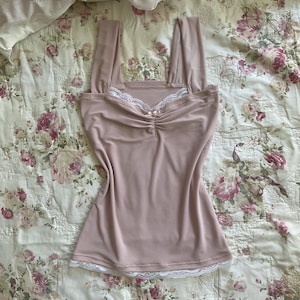 vintage coquette cami top y2k fairycore blouse