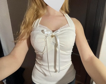 vintage coquette cami top y2k fairycore blouse