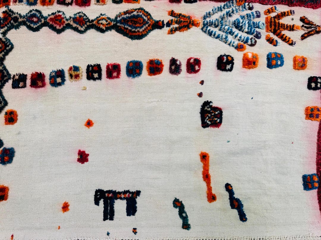 Vintage Hand-knotted Uzbek Wool Rug, Tribal Decor (4’ 11” X 5’ 2”) - Etsy