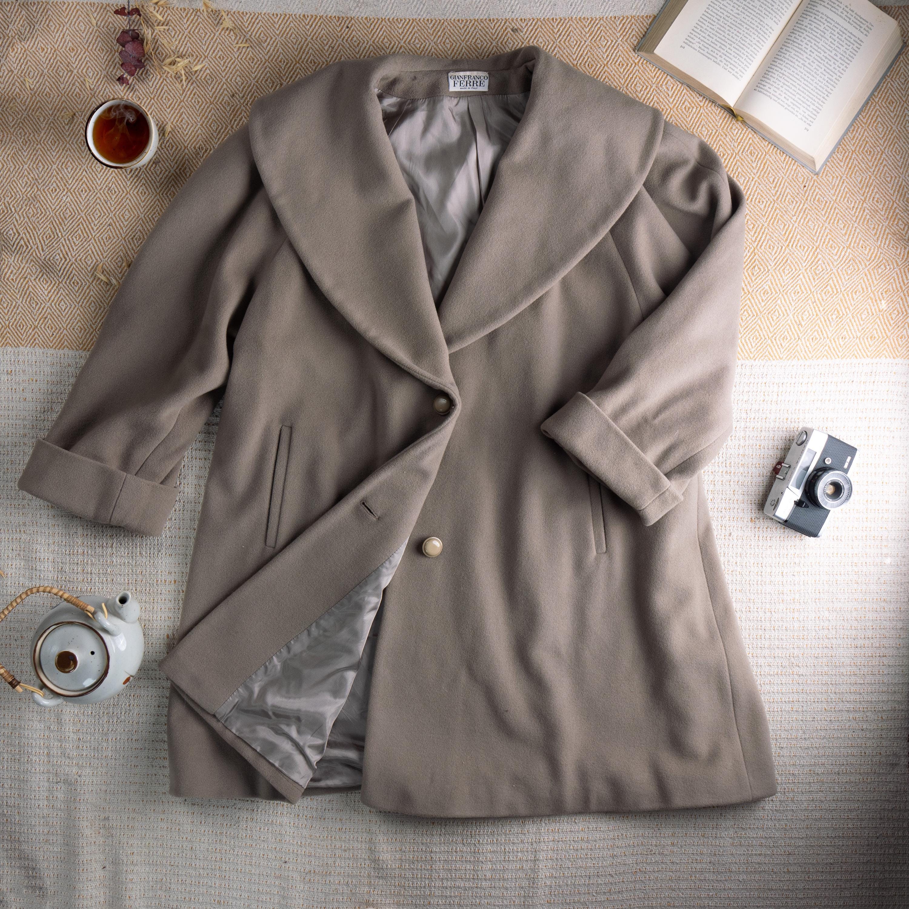 Archival GIANFRANCO FERRÉ Late 1980s Architectural Shawl Collar 