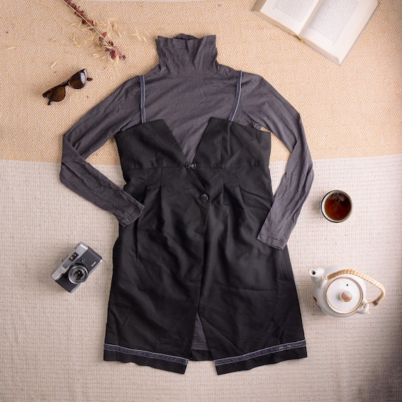 turtleneck under dress 90s Kathleen's Fashion Fix: Temp Drop // fit-and-flare dress + turtleneck