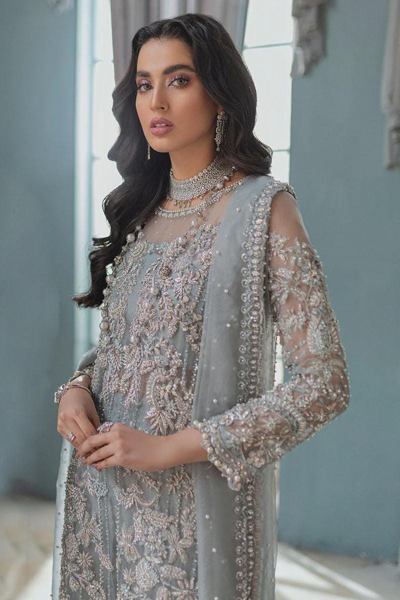 Ice Blue Pakistani Wedding Dress - Etsy