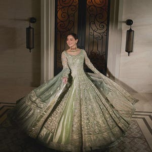 Pakistani Wedding Mehndi Nikkah maxi Suit, Indian Clothes, Bridal Anarkali Gown, Lehenga Choli, Guest Party wear Outfit, Formal Dress