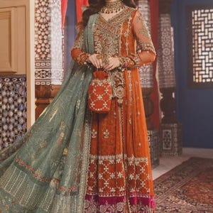 Latest Pakistani Indian Bridal Wedding Dresses, Embroidery Clothes, Stitched Gown, Mehndi Nikkah maxi Suit, Guest Outfit, Formal Dress