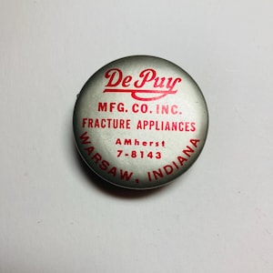 Vintage Advertising DePuy Manufacturing Company Tape Measurer Warsaw Indiana