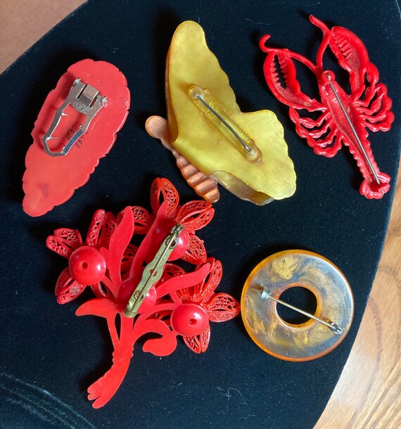 Vintage Early Plastic Celluloid Bakelite Lot of P… - image 5