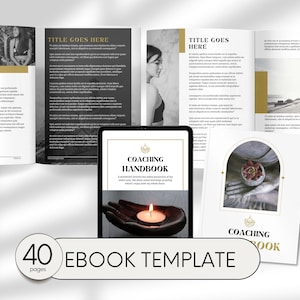 Editable Workbook Ebook Canva Template, Coaches and Course Creator Template Design, Personalized Lead Magnet Template, Modern Template
