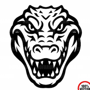 Krokodil SVG, Alligatoransikte, Reptilhuvud, Krokodiltänder, Vild Reptil, Vilt Djur, Predator T-shirt