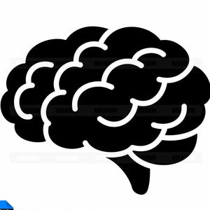 SVG cervello umano, PNG neurologia, vettore psicologia, file di taglio per maglietta sulla salute mentale, adesivo neuroscienze, grafica potere della mente