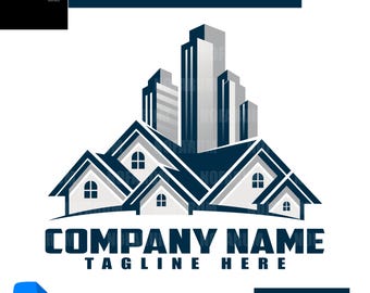 Modern Real Estate Logo | House and Building Logo Design | Realtor Business Branding | Editable Vector Files | Commercial Use