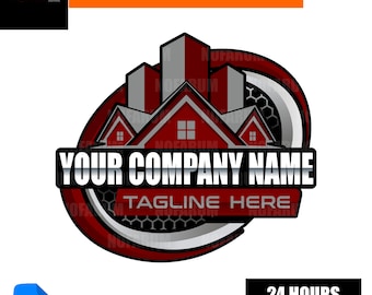 Custom Real Estate Logo | Realtor Logo | House & Building Vector Logo | Editable Files | Home Remodel custom logo | cleaning services svg