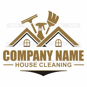 SVG Nettoyage de maison, Clipart Service de nettoyage, PNG Service de ménage, Fichier de découpe pour entretien ménager, Illustration vectorielle Nettoyage résidentiel, Logo Nettoyage