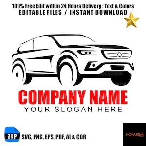 Modern Car Detailing Logo Design | Auto Repair Logo | Custom Car Service Branding | Editable Auto Shop Logo | auto detailing logo