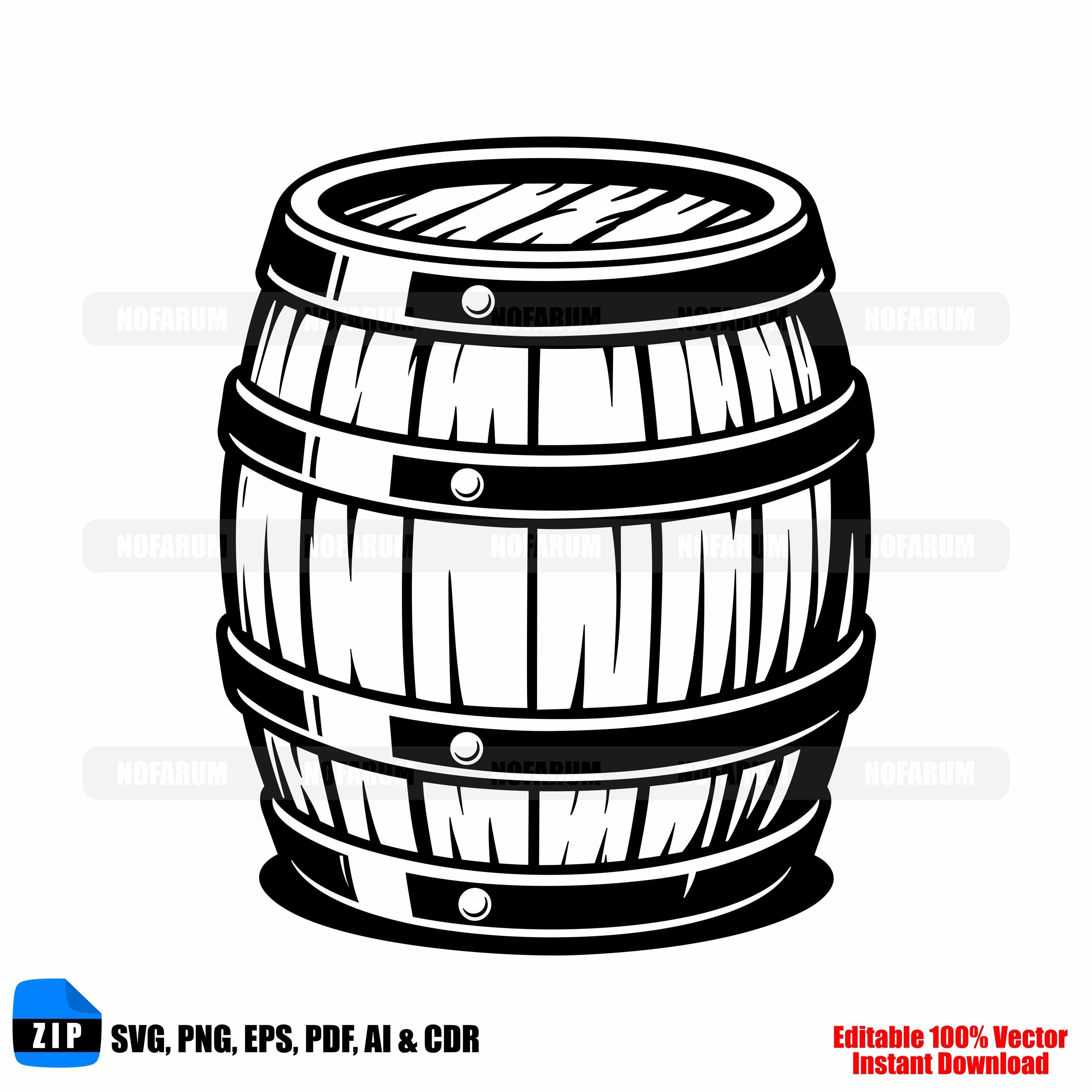 Vintage Wooden Barrel Keg - Etsy