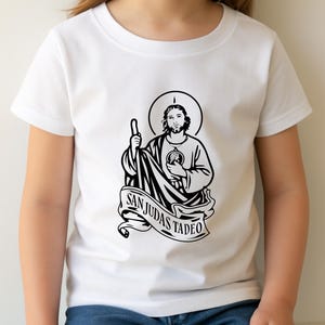 San Judas Tadeo SVG | Saint Jude Vector Design | Religious Svg, Faith Svg, Jesus Svg | Christian Sweatshirt | Jesus png | Christian png